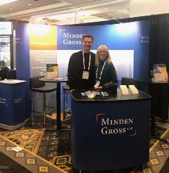 ICSC Whistler 2020 booth Image: Christina Kobi and Boris Zayachkowski at the Minden Gross booth at ICSC Whistler 2020