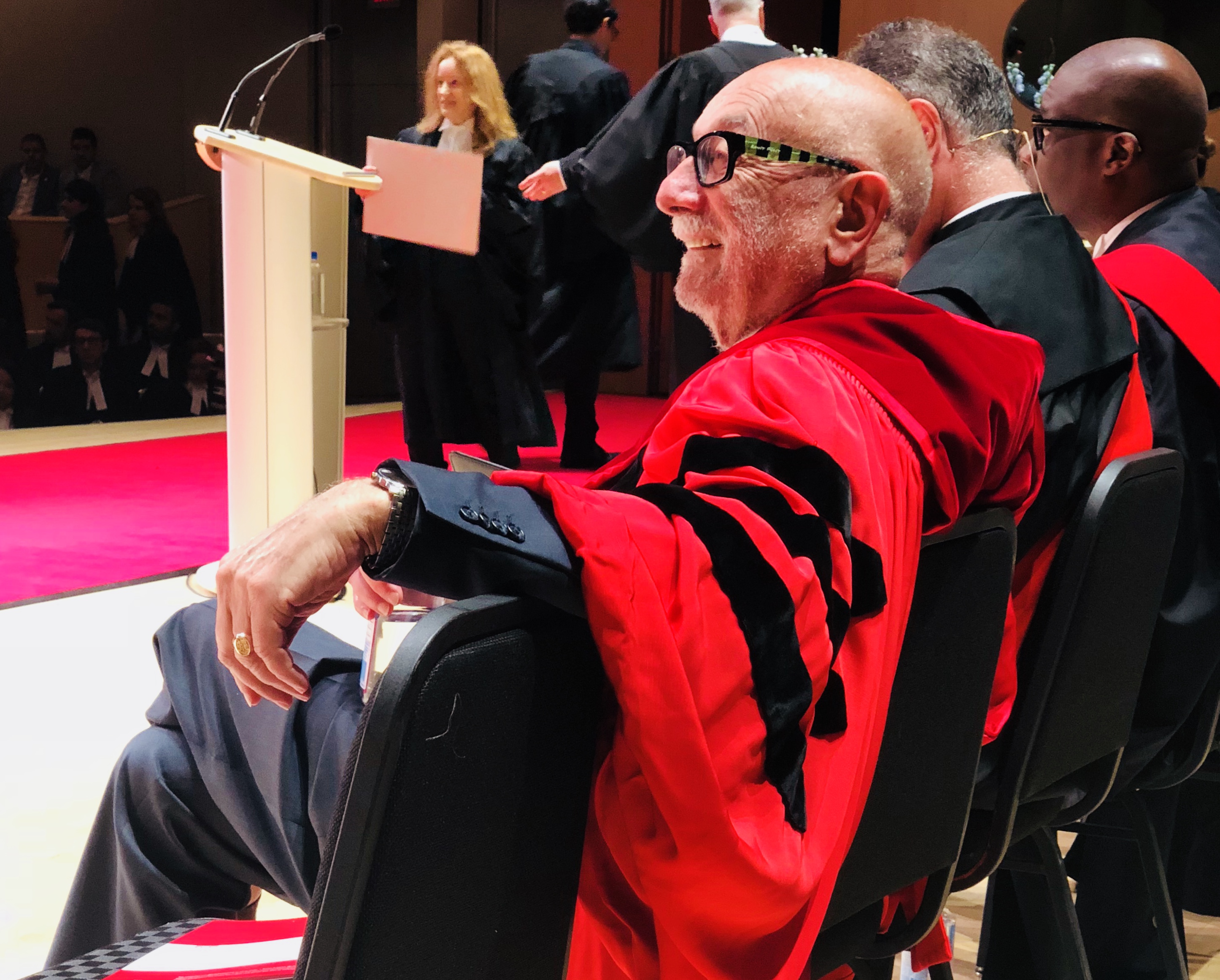 Dr. Reuben M. Rosenblatt, LLD, QC, LSM - at ceremony